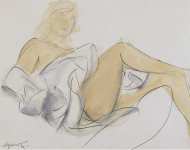 Manzu Giacomo Sketch for Striptease - Hermitage